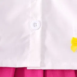 LULU & SKY Girls Shirt Collar Shirt With Skirt image 2