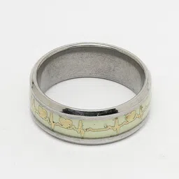 The Roadster Lifestyle Co Men Rhodium-Plated Band Finger Ring image 2