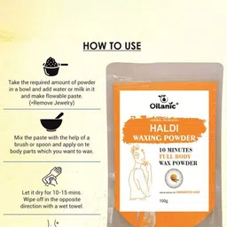 Oilanic Set Of 2 Haldi Hair Waxing Powder - 100 g Each image 2