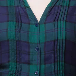 Hive91 Checked Mandarin Collar Tunic image 2