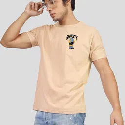 Greylongg Men Graphic Printed Round Neck Cotton T-shirt-picture-20