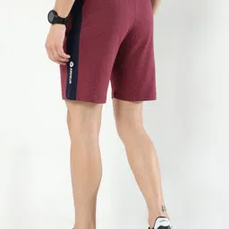 ARDEUR Men Self Design Mid-Rise Shorts image 3