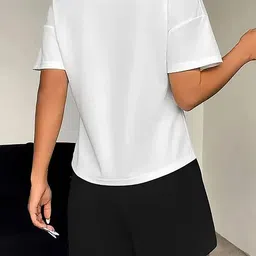 My Swag Typography Printed Round Neck T-Shirt With Short image 3