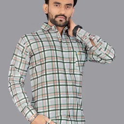 ISUEL FAB Men Printed Slim Fit Spread Collar Cotton Shirt image 2