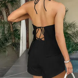 JC Mode Halter Neck Top & Shorts Co-Ords image 2