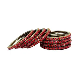 Instyle Forever Set Of 2 Multi Glass Artificial Stones Bangle image 2