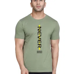 TEEFOX Typography Printed Round Neck Short Sleeves Regular Fit T-Shirt-picture-33