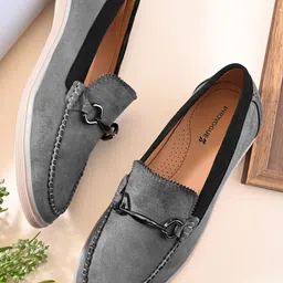 Provogue Men Perforations Suede Loafers-picture-50