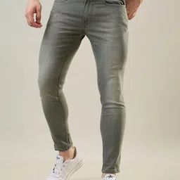 TIM PARIS Kane Men Original Skinny Fit Mid-Rise Heavy Fade Stretchable Jeans-image-5