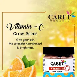 CARET ORGANIC Set Of 2 Aloevera Gel -100g & Vitamin C Glow Scrub-100g image 4