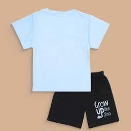 BAESD Boys Printed Pure Cotton T-shirt With Shorts image 2