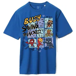 Wear Your Mind Boys Avengers Printed Pure Cotton Pockets T-shirt-image-13