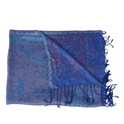 MUFFLY Men Woven Design Stole With Tasselled Border image 3