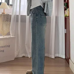 StyleCast Women Wide Leg High-Rise Light Fade Jeans image 4