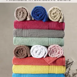 Layers Blue 1 Cotton 450 GSM Bath Towel image 5