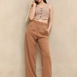 SZN Casual Solid Western Trouser For Women image 5