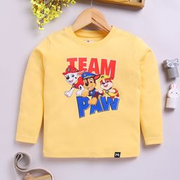 YK X Minute Mirth Boys Paw Petrol Printed Pure Cotton T-shirt-picture-2