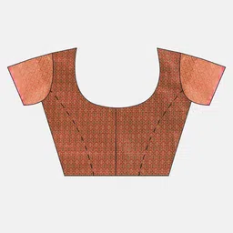 all about you Woven Design Zari Silk Blend Handloom Patola Saree image 4