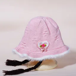 DukieKooky Unisex Kids Embroidered Woollen Beanie-picture-19