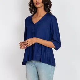 AMADORE Cinched Waist Top image 2