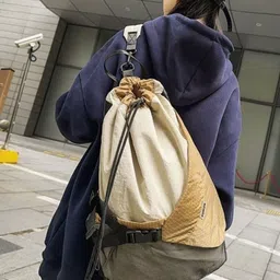 KPOP Men Colourblocked Backpack image 4