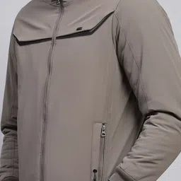 Monte Carlo Men Mock Collar Solid Casual Bomber Jacket image 3