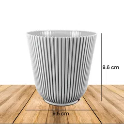 GARDEN'S NEED 5-Pcs Grey & Black Textured Planters image 5