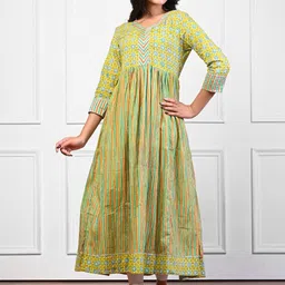 KANNAHI Print A-Line Maxi Dress image 4