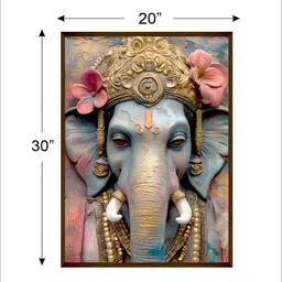 Artsense Grey & Pink Religious Canvas Wall Art-picture-39