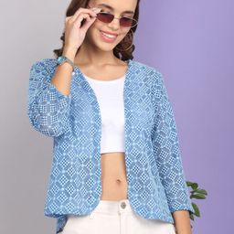 SZN Blue Women Shrug-picture-5