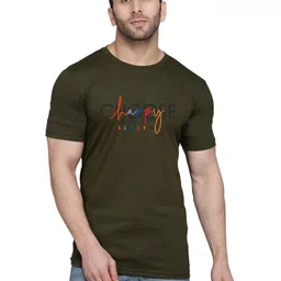 TEEFOX Typography Printed Short Sleeves Round Neck Casual T-shirt-picture-17