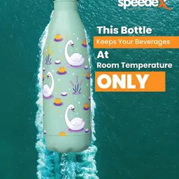 Speedex Multicoloured & Multicoloured Single Stainless Steel Printed Double Wall Vacuum Water Bottle image 5