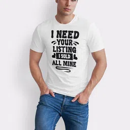 Seekbuylove Men Typography Printed Bio Finish T-shirt image 3
