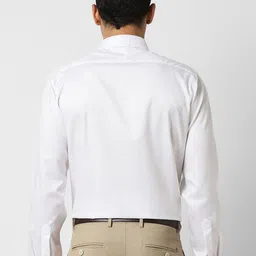 Van Heusen Men Regular Fit Spread Collar Textured Cotton Formal Shirt image 3