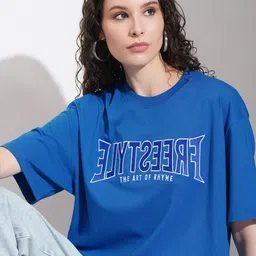 Basics By Tokyo Talkies Women Drop-Shoulder Sleeves T-shirt image 4