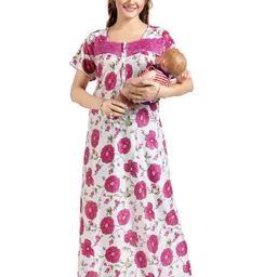 Gutthi Women Purple Nightdress-image-85