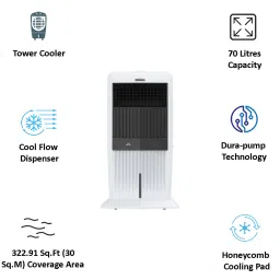 Symphony Storm 70i 70 Litres Desert Air Cooler with Dura Pump Technology (Remote Control, White) image 3