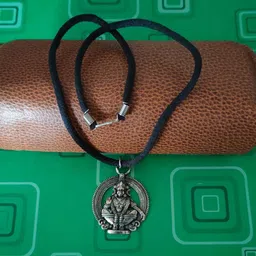 shiv jagdamba South Indian Lord Sabrimala Swami Ayyappan Iyappan God Religious Jewellery Brass, Cotton Dori Pendant image 3