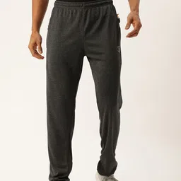 sports 52 wear Men Solid Grey Track Pants image 2