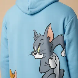 clothy Men Full Sleeve Solid Hooded Sweatshirt image 2