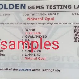 kushmiwal gems Brass Opal Silver Plated Ring image 5