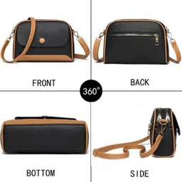 packara Black Women Shoulder Bag PKRA-SB0013 image 2