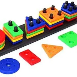 bulkwala.com Angle Geometric Plastic Blocks, Sorting & Stacking Toys for Kids Preschool-picture-11