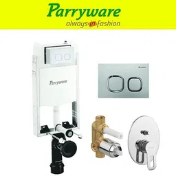 parryware Half Frame Concealed Cistern, with divater body upper Pluto set of 1 pic 286 Dual Flush Tank-picture-21