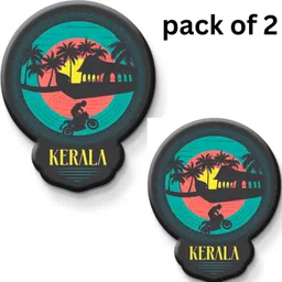 Kerala Country Theme Souvenir Wooden Refrigerator Stylish Fridge Magnet Pack of 2-image-96