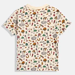 U.S. Polo Assn. Kids Boys Conversational Printed Pure Cotton T-shirt image 3