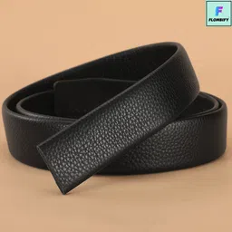 flombify Men Casual, Evening, Formal, Party Black Artificial Leather Belt image 3