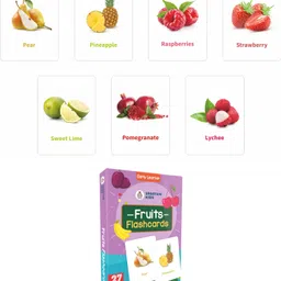 spartan kids Alphabet,Number,Flower,Fruit,Vegetables Easy Learning For Kids Flash cards image 2