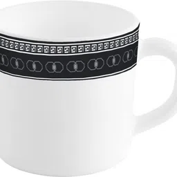 knpl Black Diamond Coffee Set of 7, (1 Pc Flask - 650 ml, 6 Pcs Cup- 180 ml) Jug Glass Set image 3