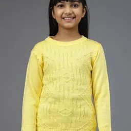 Anixa Girls Woollen Pullover-picture-10
